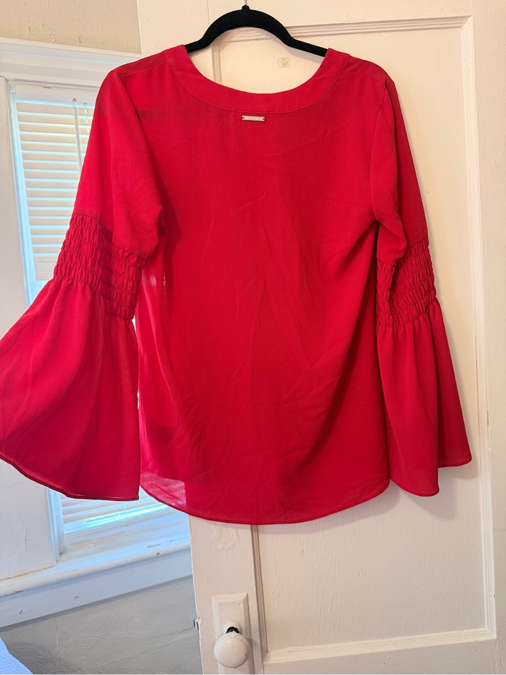 Michael Kors Pink Bell Sleeve Flowy Blouse